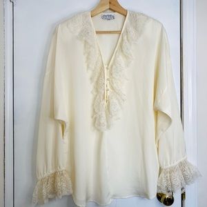 🌟Vintage🌟 Ruffle Blouse by Sonya Ratay for San Andre